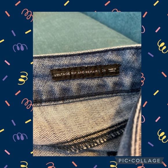 SOLD Bullhead Denim Co Vintage Rip and Repair Jeans - GUC - Size 29 - Picture 4 of 4